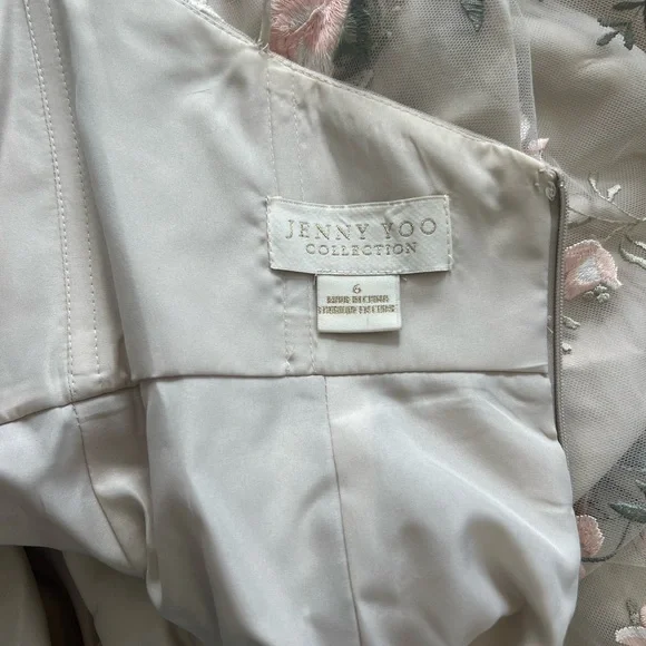 Jenny Yoo Floral Dress in Enchanted Floral Soft Blush - Picture 4 of 9